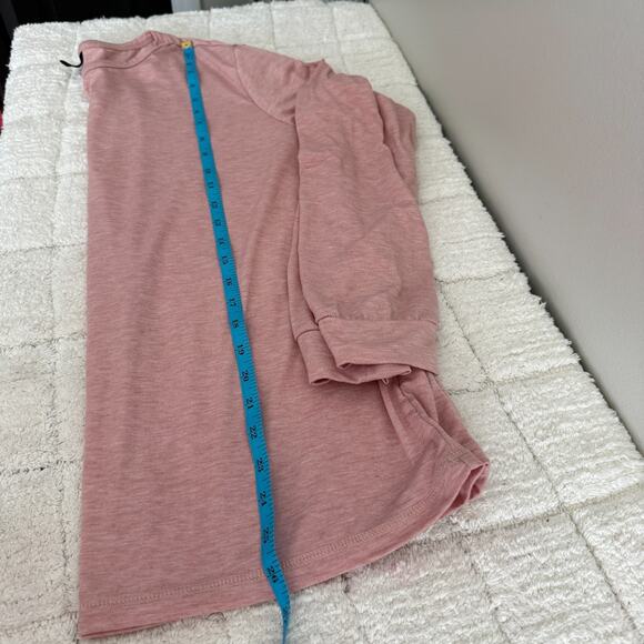 Automet Women's Size XL Pink Top Blouse Tunic Long Sleeve Casual Athleisure - Picture 8 of 10